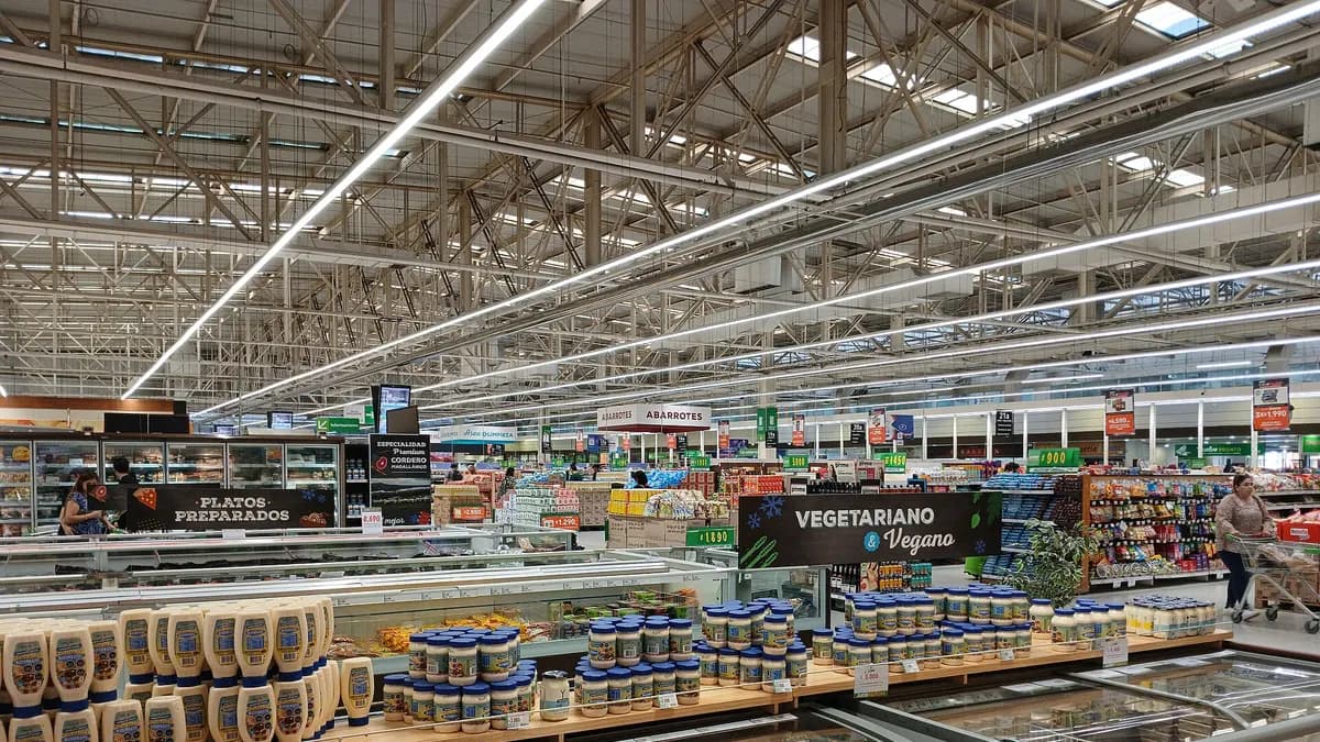 Pasillos del supermercado Jumbo Pajaritos, en Maipú